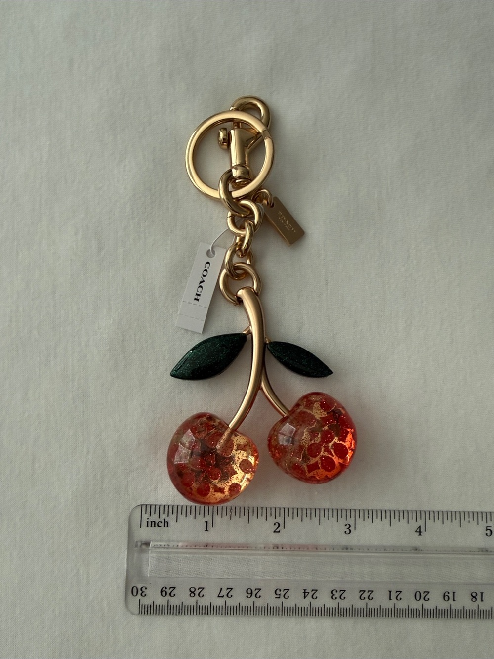 Coach Keychain Cherry Charm - Picture 9 of 12